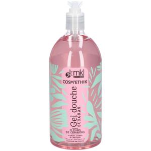 MKL Cosm’Ethik Gel Douche Surgras Parfum Fleurs de Cerisiers – Visage, Corps & Cheveux – 1L